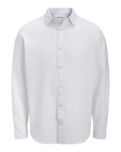 Jack & Jones - JJESummer Linen Blend Hemd - White